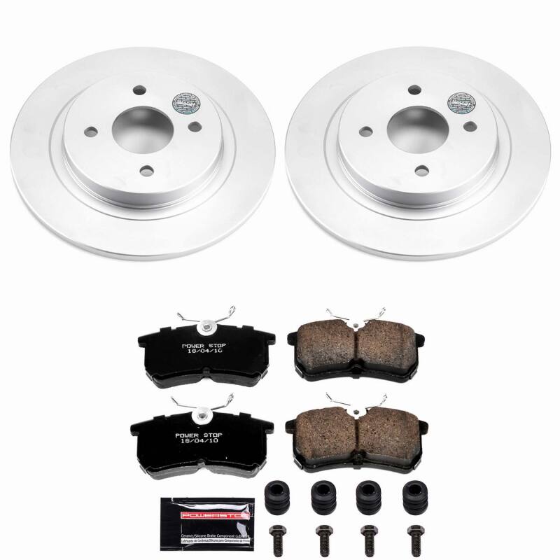 Power Stop 02-04 Ford Focus Rear Z23 Coated Brake Kit-thumbmail-1