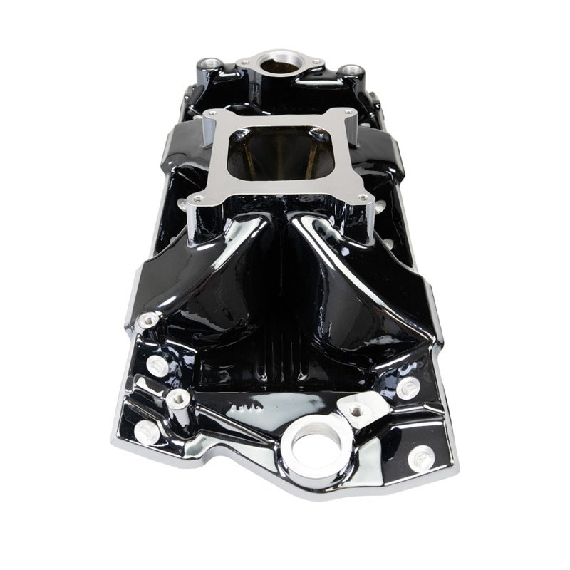 Edelbrock Chevy SB Victor Jr. 23 Degree Black Plasma Intake Manifold-thumbmail-2