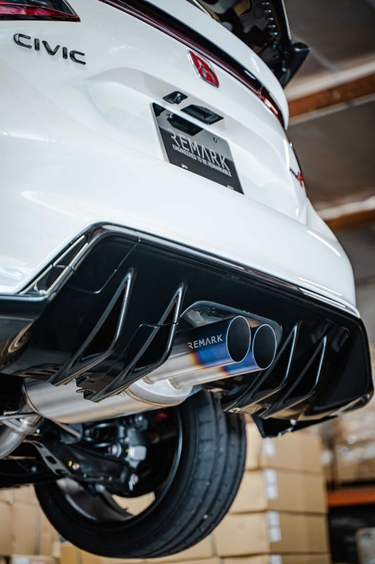 Remark 2023+ Honda Civic Type-R (FL5) Sports Touring Catback Titanium Exhaust/SUS304 Front Pipe-thumbmail-2