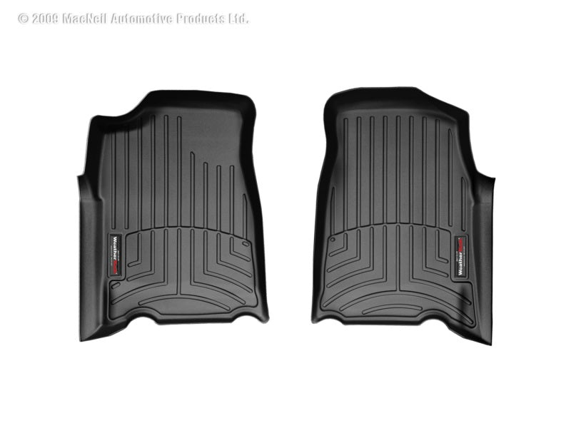 WeatherTech 04+ GMC Canyon Ext Cab Front FloorLiner - Black-thumbmail-1