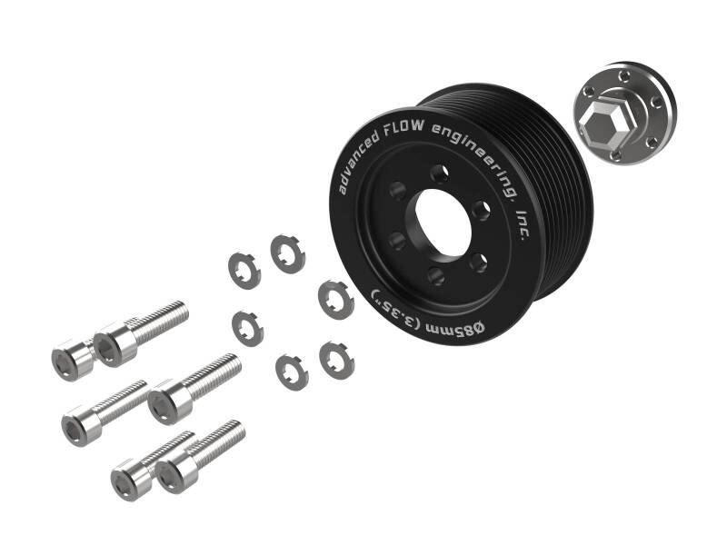 aFe 15-23 Dodge Challenger / 15-23 Dodge Charger SRT Hellcat 3.35in Supercharger Power Pulley Kit-thumbmail-3