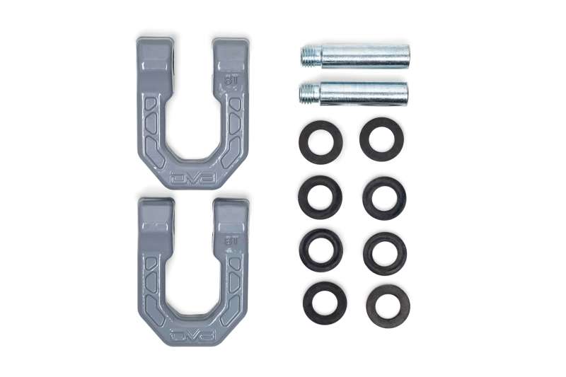 DV8 Offroad Elite Series D-Ring Shackles - Pair (Gray)-thumbmail-3