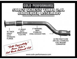 Solo Performance 2010-2012 Genesis Coupe Turbo 4-CYL Ultra High Flow Converter (C24920-SL)