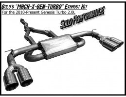 Solo Performance 2010- 2014 Genesis Coupe Turbo 4-CYL Cat Back Exhaust Kit (994920-SL)-thumbmail-3