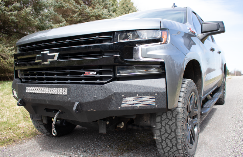 Fishbone Offroad 19-21 Chevrolet Silverado 1500 Rockfish Front Bumper - Black Texture-thumbmail-3