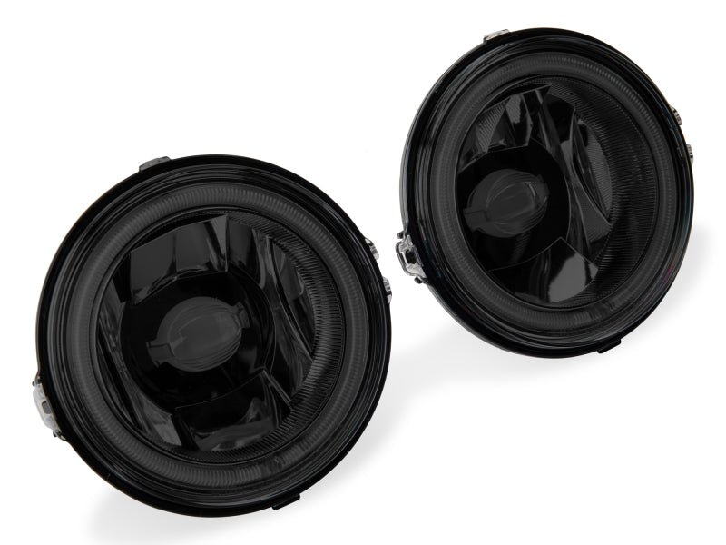 Raxiom 13-14 Ford Mustang GT CCFL Halo Fog Lights (Smoked)-thumbmail-3