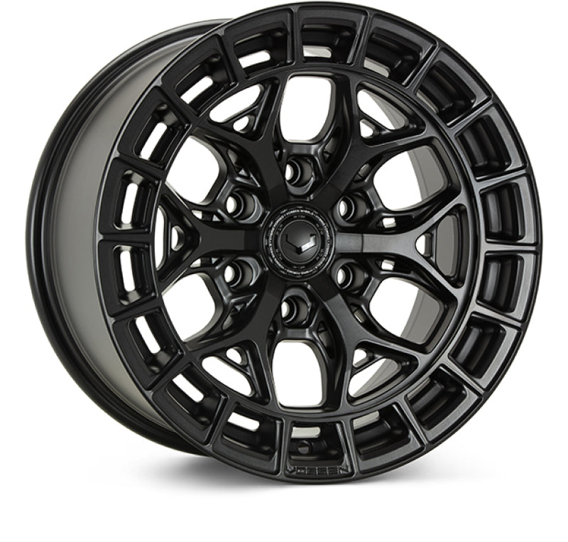 Vossen HFX-6 22x9.5 - 6x139.7 - ET30 - Deep - 95.1 - Satin Black Wheel-thumbmail-1