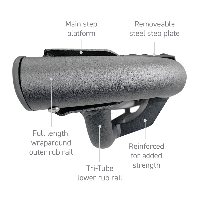 Go Rhino Dominator Xtreme DT Side Steps - Tex Blk - 68in. (Boards ONLY/Brackets Req.)-thumbmail-3