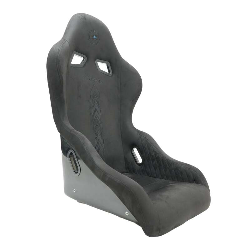 NRG FRP Bucket Seat - Echelon Light Weight - Black Stitching w/ NRG Arrow Embroidery - Large-thumbmail-1