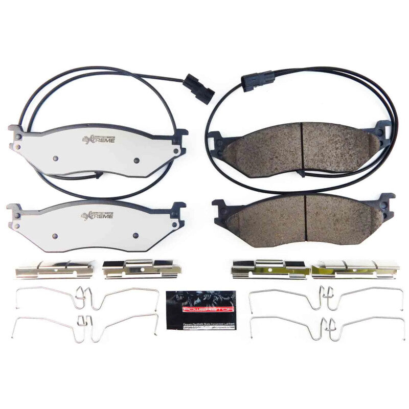 Power Stop 08-09 Ford F-53 Motorhome Chassis Front Z36 Truck & Tow Brake Pads w/Hardware-thumbmail-1