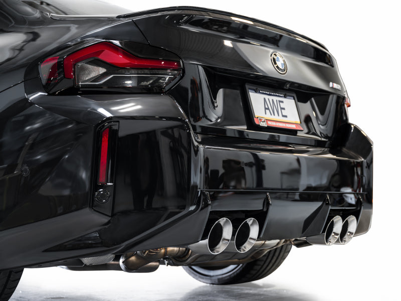 AWE Tuning 23-24 BMW G87 M2 Track Edition Exhaust - Chrome Silver Tips-thumbmail-2