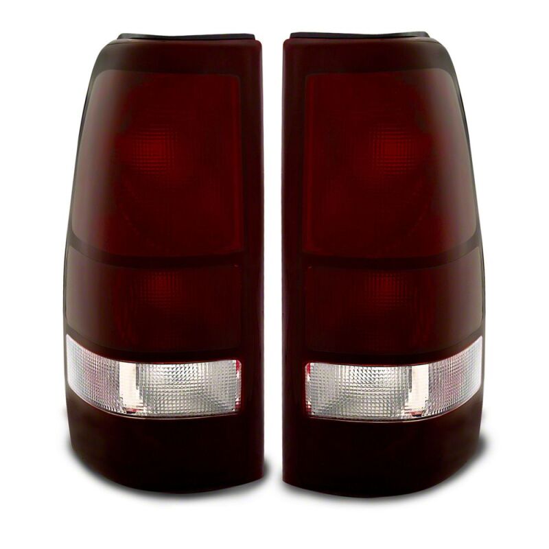Raxiom 99-02 Chevrolet Silverado 1500 Fleetside Axial Series Tail Lights- Black- Midnight Red Lens-thumbmail-1