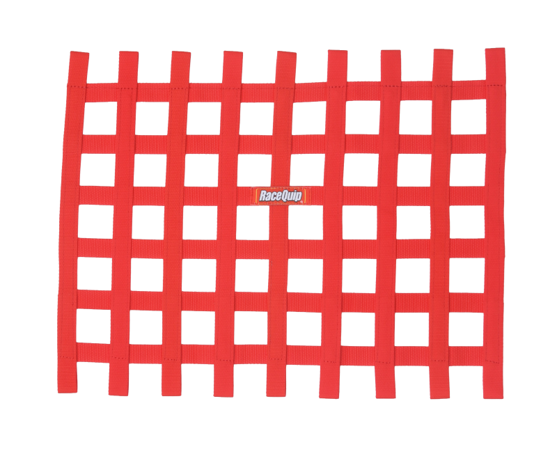 RaceQuip Red Ribbon Window Net