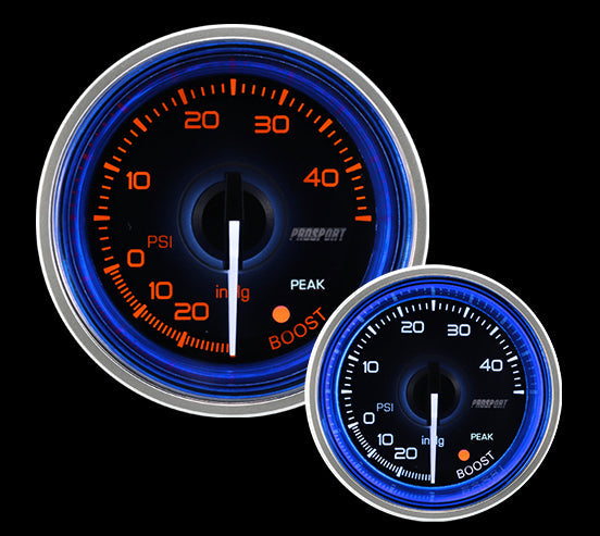 2-1/16" Crystal Series Blue/White Electric Boost gauge-thumbmail-3