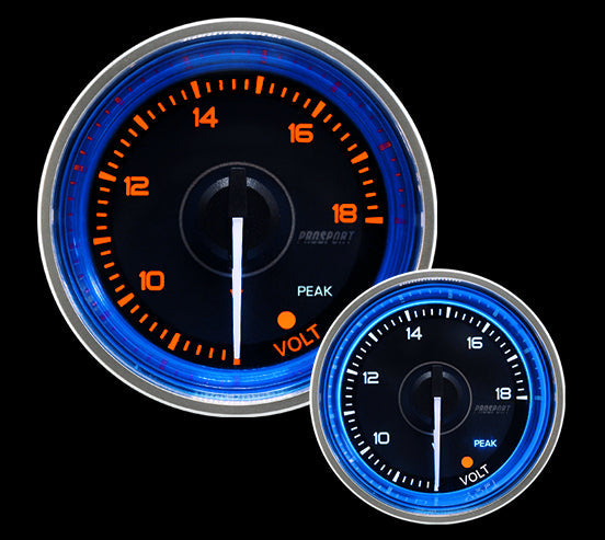 2-1/16" Crystal Blue Electrical Volt Gauge-thumbmail-3