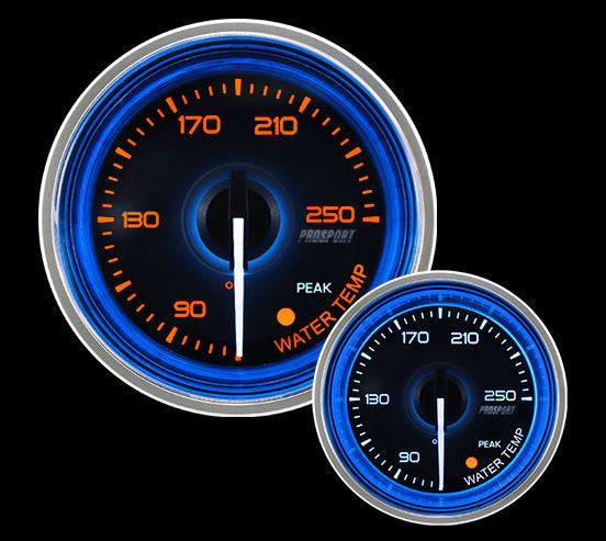 2-1/16" Crystal Blue/White Water Temperature Gauge-thumbmail-3