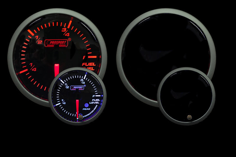 2-1/16" Premium Amber / White Fuel Level Gauge-thumbmail-2