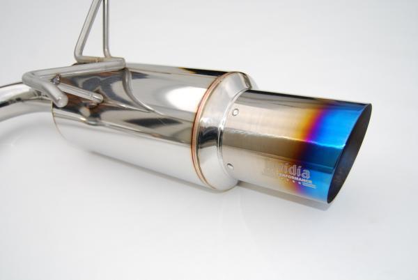 Invidia 08-11 STi Hatch / 11 WRX Hatch Dual N1 Single Layer Titanium Tipped Cat-back Exhaust-thumbmail-1