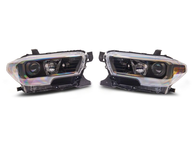 Raxiom 16-23 Toyota Tacoma Axial Series OE Replacement Headlights- Black Housing- Clear Lens-thumbmail-2