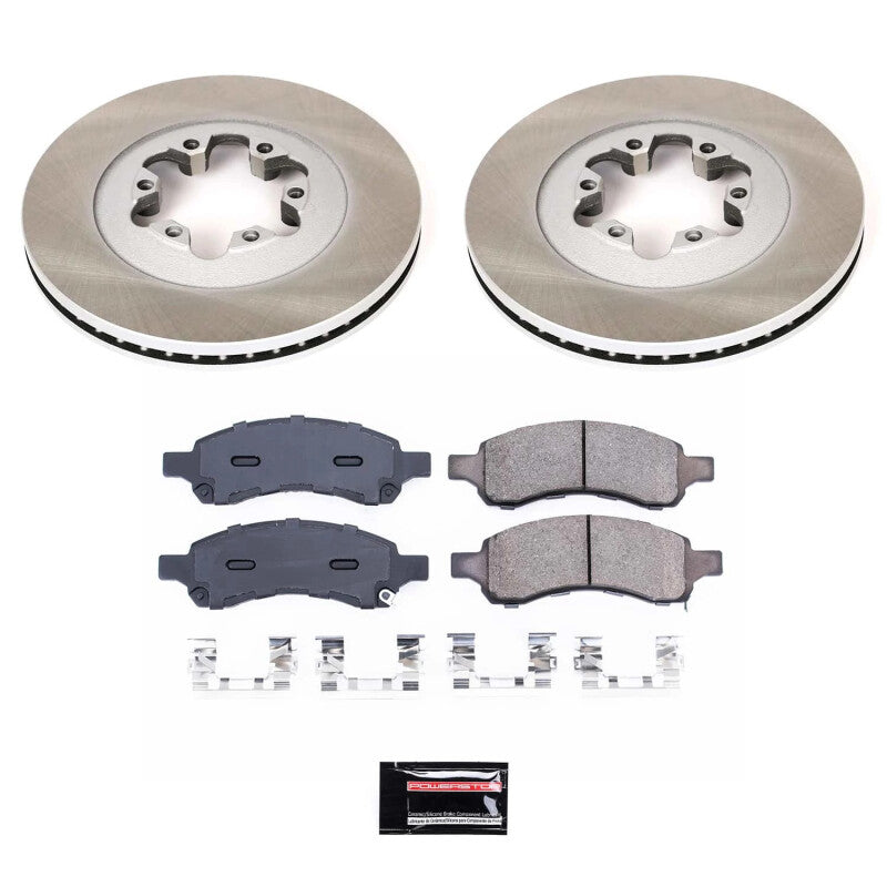 Power Stop 09-12 GMC Canyon Front Semi-Coated Rotor Kit-thumbmail-1