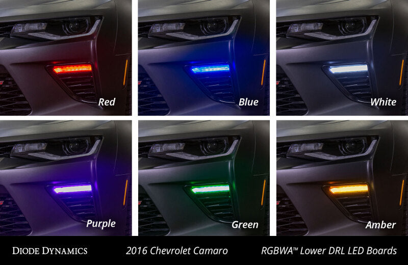 Diode Dynamics 16-18 Chevrolet Camaro RGBWA Lower DRL Boards-thumbmail-4