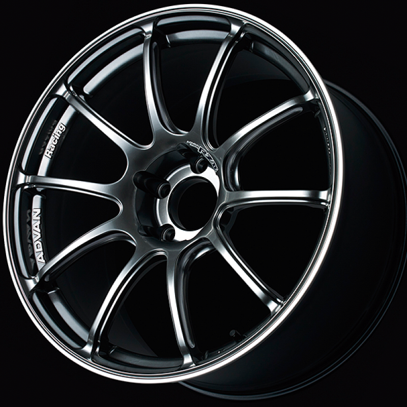 Advan RZII 15x5.5 / +45 Offset / 4-100 / 63mm Bore / Racing Hyper Black & Ring-thumbmail-1
