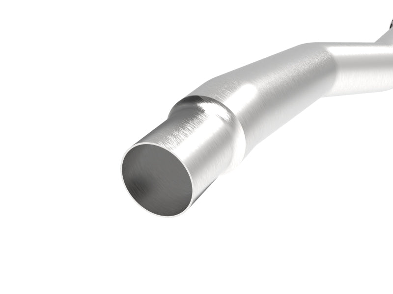 aFe Power Twisted Steel Down Pipe 3in 304 Stainless Steel w/ Cat 15-18 VW Golf R MKVII L4-2.0L (t)-thumbmail-2