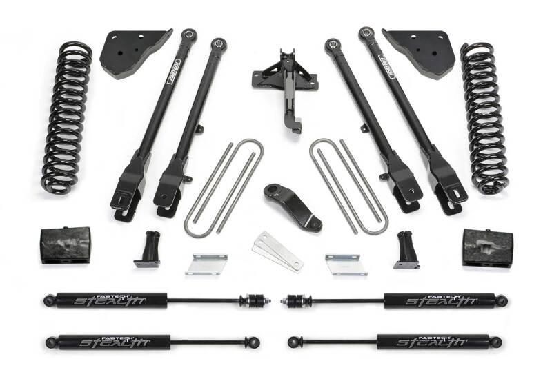 Fabtech 23-24 Ford F450/F550 4WD 6in 4 Link Lift Kit w/ Stealth Shocks-thumbmail-1