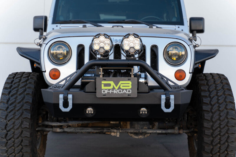 DV8 Offroad Fairlead Mounted Flip-Up License Plate Bracket-thumbmail-2