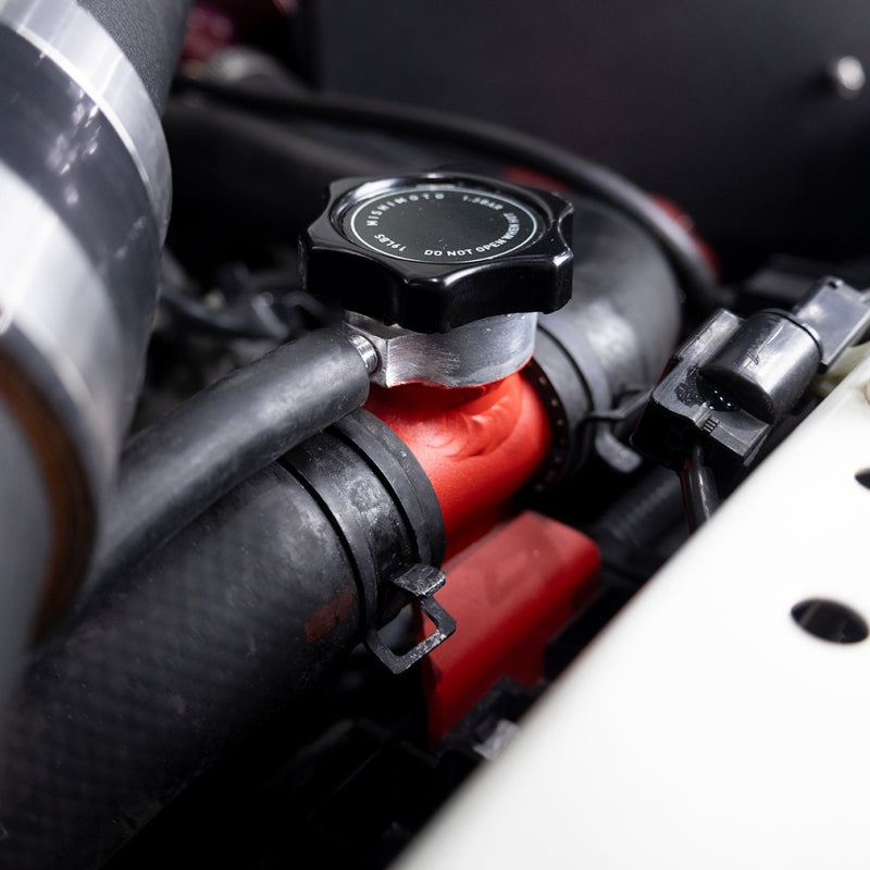 Mishimoto 08-15 Mitsubishi Lancer Evo X Coolant Fill Inlet - Black-thumbmail-3