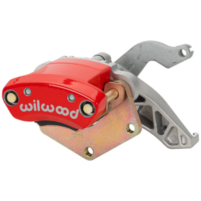 Wilwood RH MC4 Mechanical Parking Brake Caliper - 2.00in Bracket - 1.10in Disc - Red-thumbmail-1