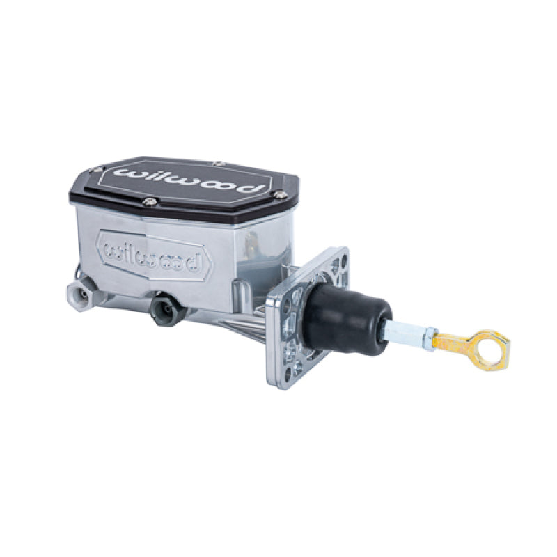 Wilwood Compact Tandem Master Cylinder w/ Mopar 4 Bolt Flange w/ Pushrod 15/16in Bore - Chrome-thumbmail-1