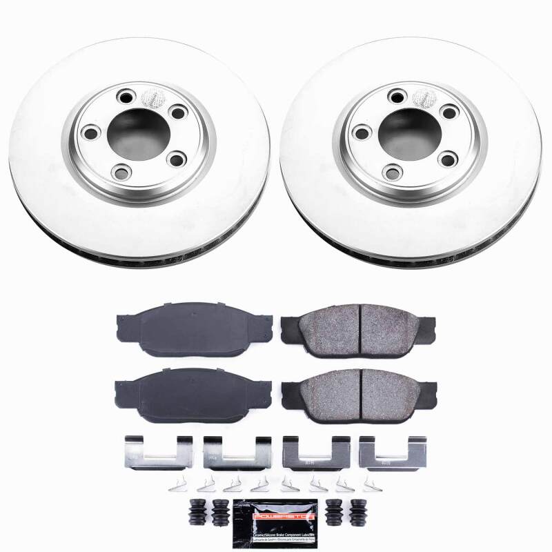 Power Stop 02-05 Ford Thunderbird Front Z23 Coated Brake Kit-thumbmail-1