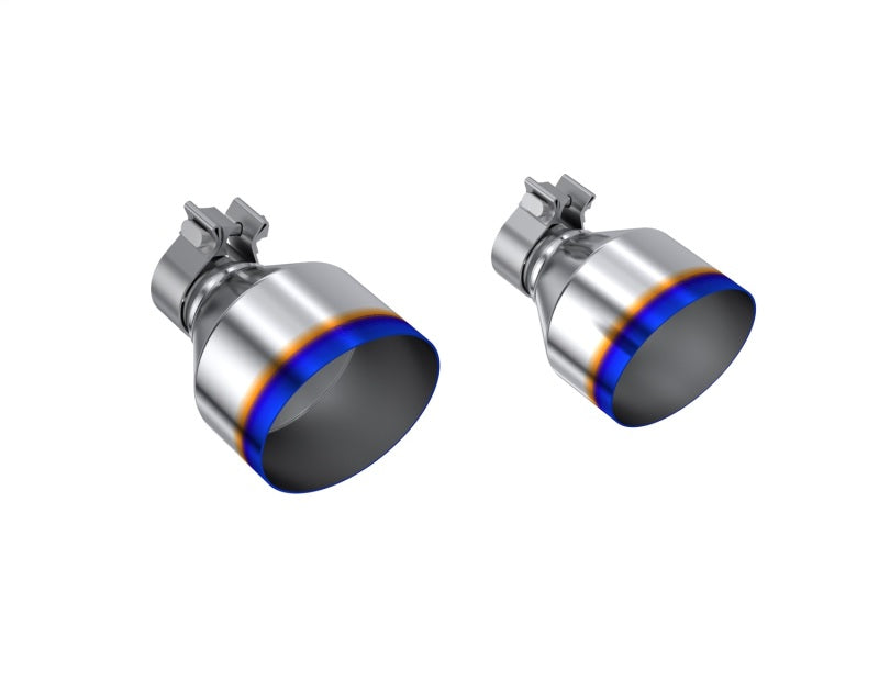 MBRP T304 SS Burnt End Tip 2.125inID, 5inOD Out, 7.25in Length, Pair 17-25 BRZ / GR86-thumbmail-1
