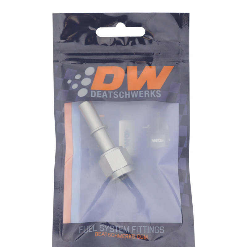 DeatschWerks 6AN Female Flare Swivel to 3/8in Male EFI Quick Disconnect - Anodized DW Titanium-thumbmail-2