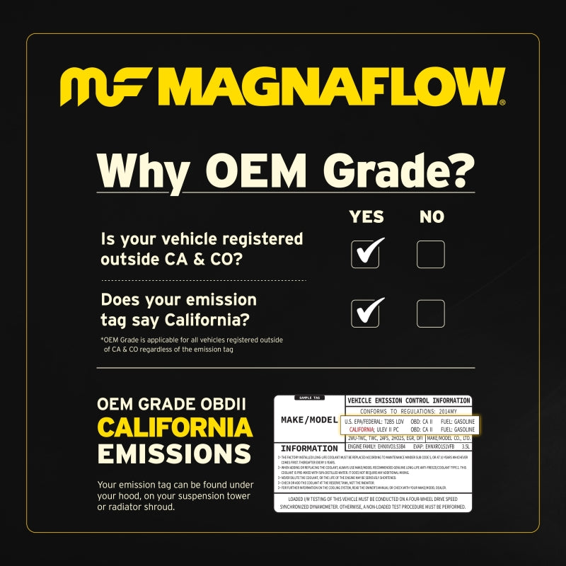MagnaFlow 16-20 Kia Sorento LX L4 2.4L OEM Grade Direct-Fit Catalytic Converter