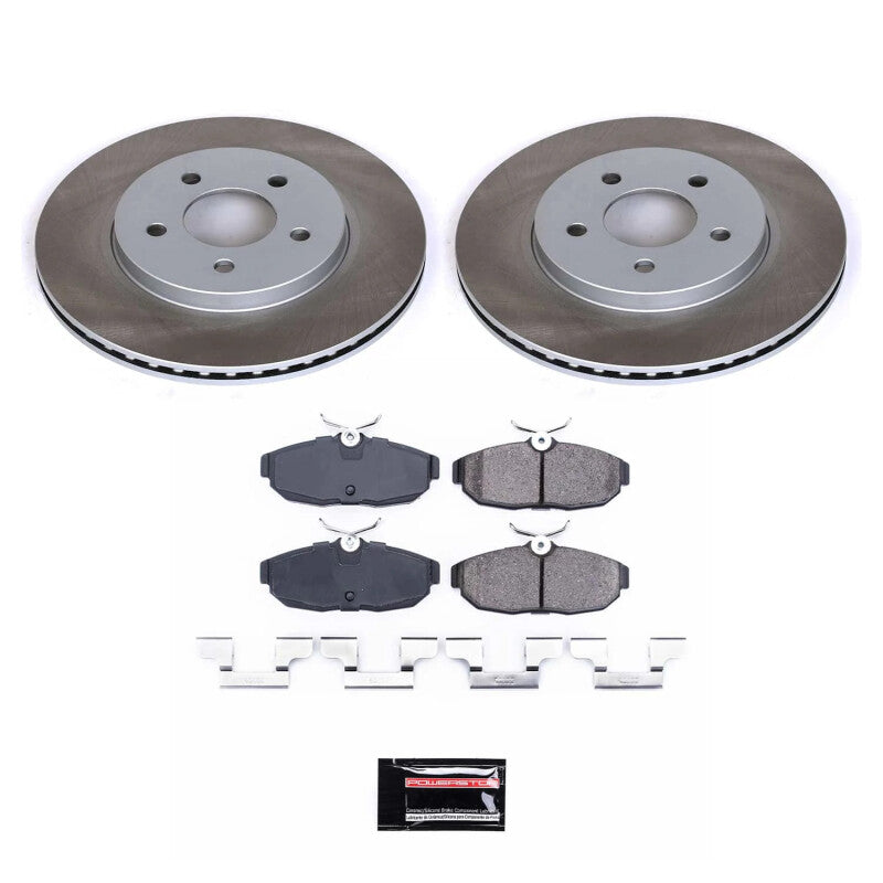 Power Stop 05-11 Ford Mustang Rear Semi-Coated Rotor Kit-thumbmail-1