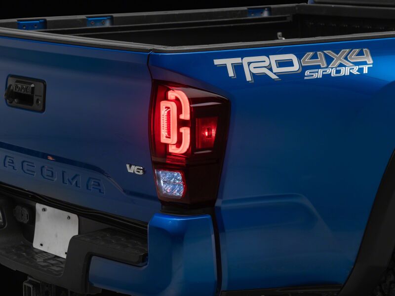 Raxiom 16-23 Toyota Tacoma XW Series Sequential LED Tail Lights- Black Housing- Red Lens-thumbmail-3