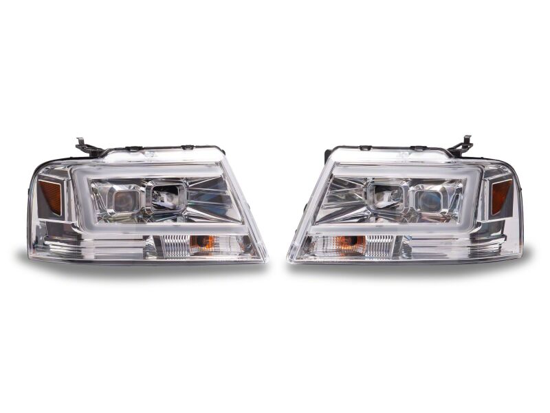 Raxiom 04-08 Ford F-150 Axial Series Projector Headlights- Chrome Housing- Clear Lens-thumbmail-2