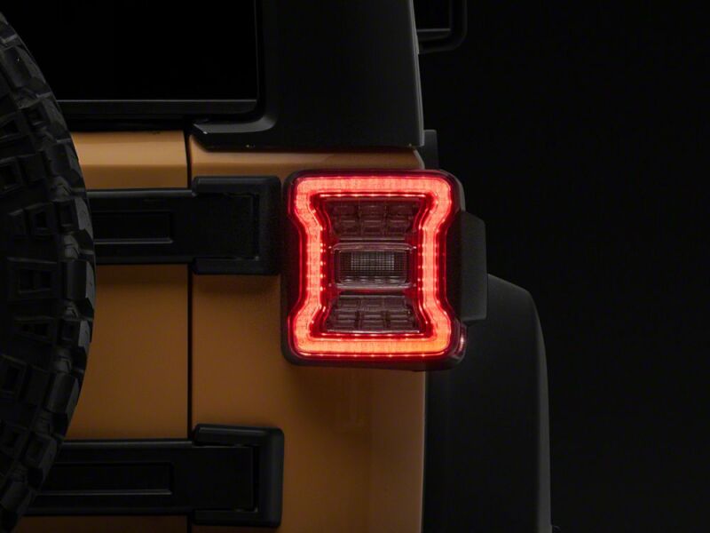 Raxiom 07-18 Jeep Wrangler JK LED Tail Lights- Clear Housing- Clear Lens-thumbmail-6