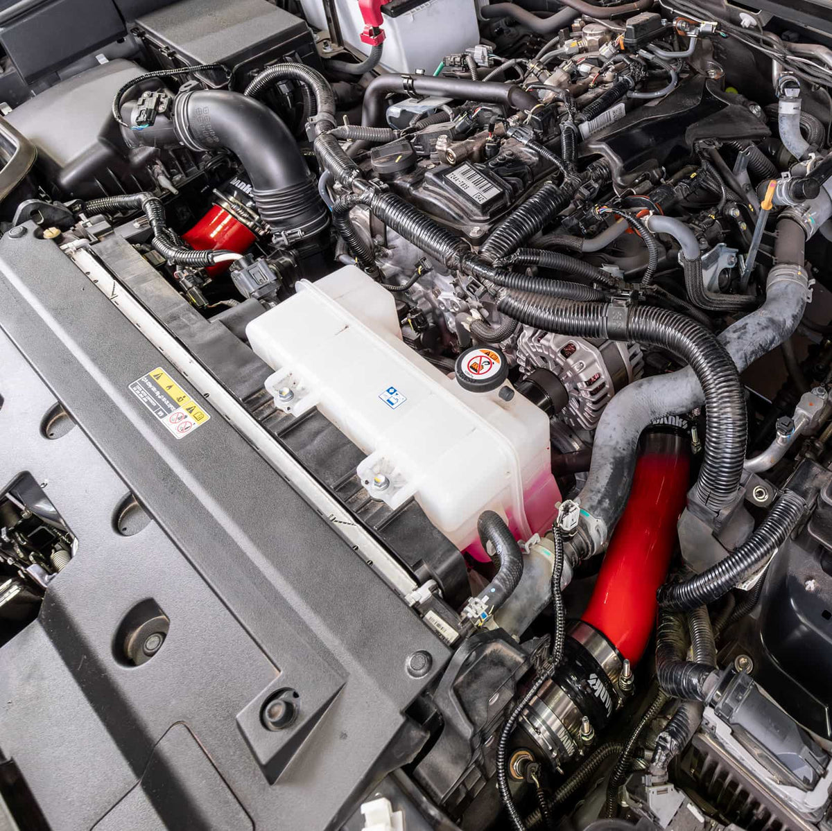Banks 26012 boost tubes installed on Toyota Tacoma
