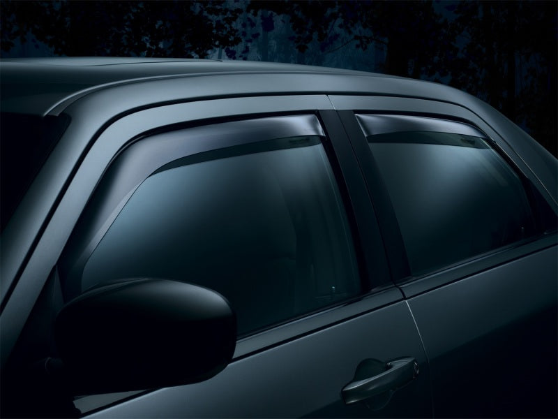 WeatherTech 04+ GMC Canyon Ext Cab Front and Rear Side Window Deflectors - Dark Smoke-thumbmail-3