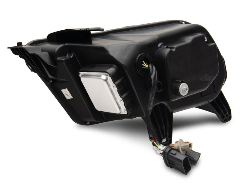 Raxiom 10-12 Ford Mustang w/ Factory Halogen LED Projector Headlights- Blk Housing (Clear Lens)-thumbmail-2