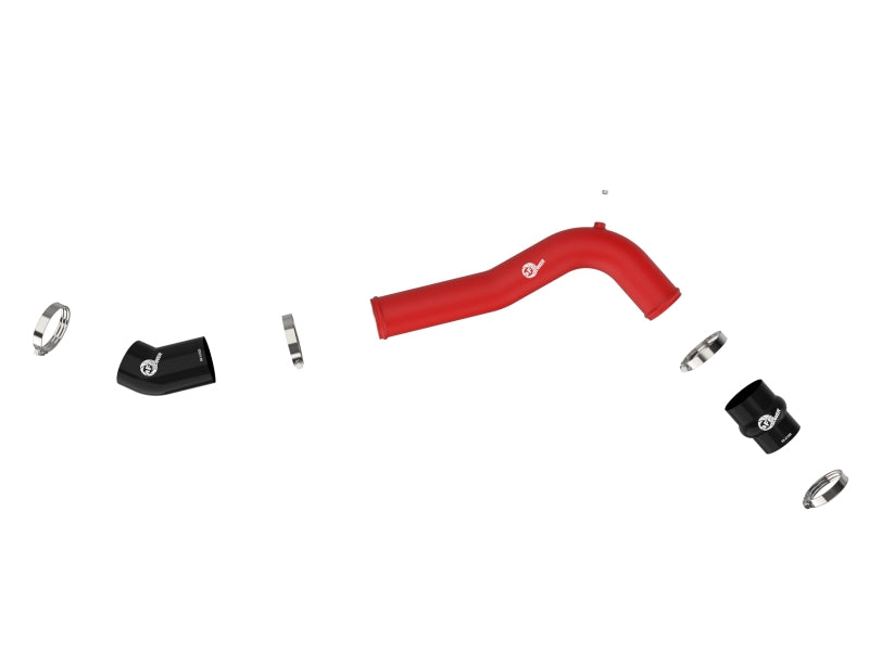 aFe 20-23 Ford Explorer ST V6 3.0L (tt) BladeRunner 2-3/4in Aluminum Cold Charge Pipe - Red-thumbmail-5