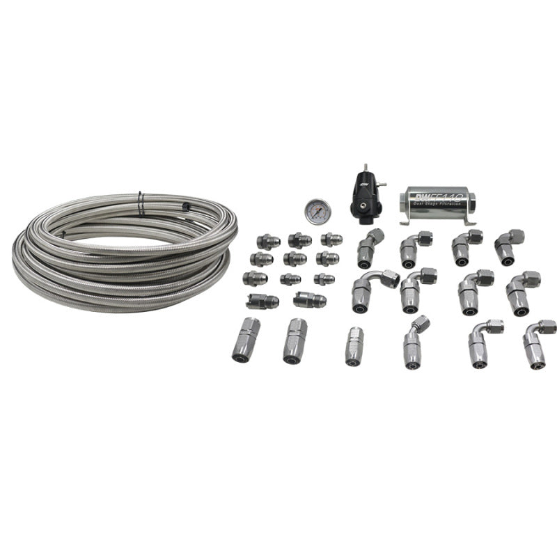 DeatschWerks 2006+ Hemi X2 Series Pump Module -8AN Feed w/ -6AN Return PTFE Plumbing Kit-thumbmail-1