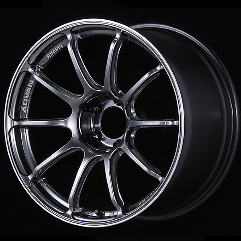 Advan RSIII 18x8.0 / +45 Offset / 5-108 / 63.4mm Bore / Racing Hyper Black & Ring-thumbmail-1