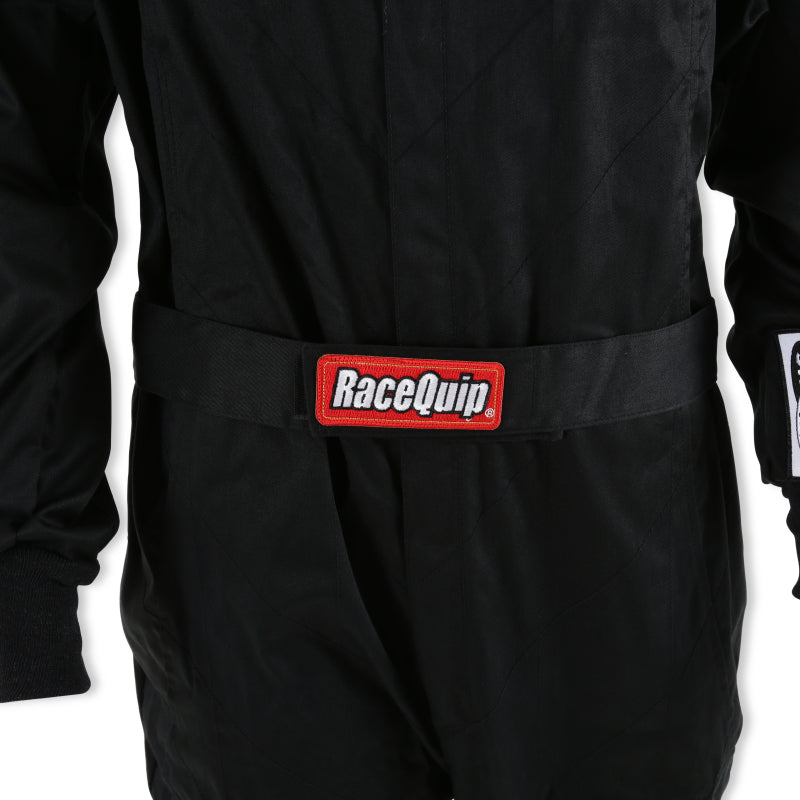 RaceQuip Black Chevron-1 Suit - SFI-1 Small-thumbmail-2