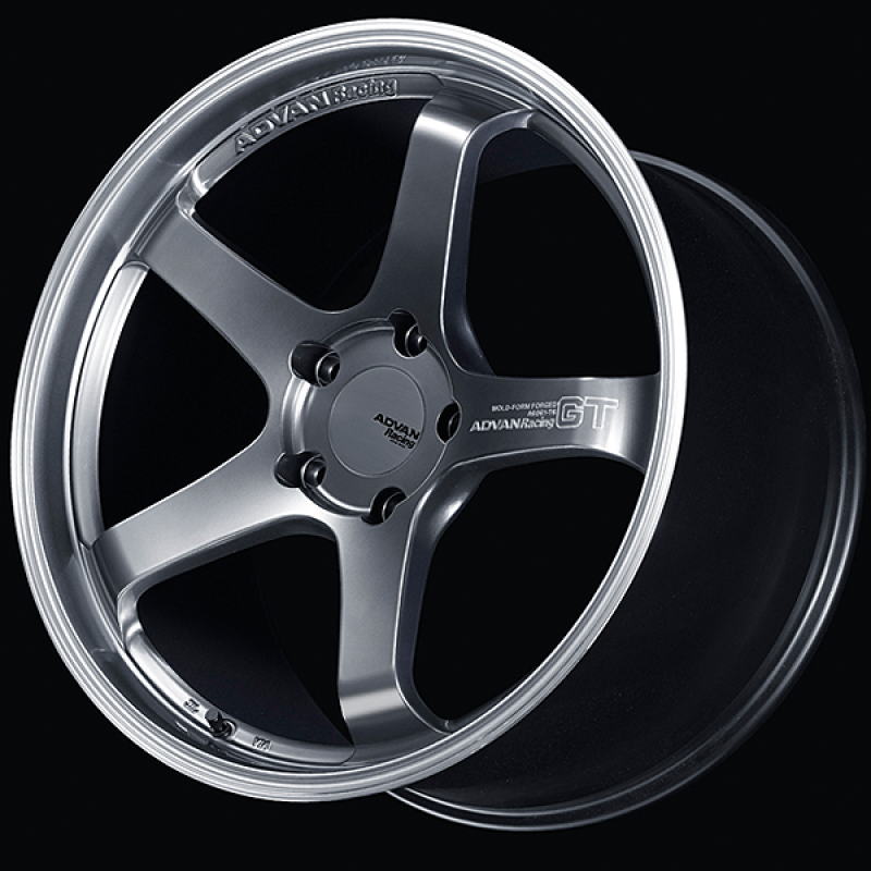 Advan GT for Porsche 19x11.5 / +55 Offset / 5-130 / 71.6mm Bore / Machining & Hyper Platinum Black-thumbmail-1