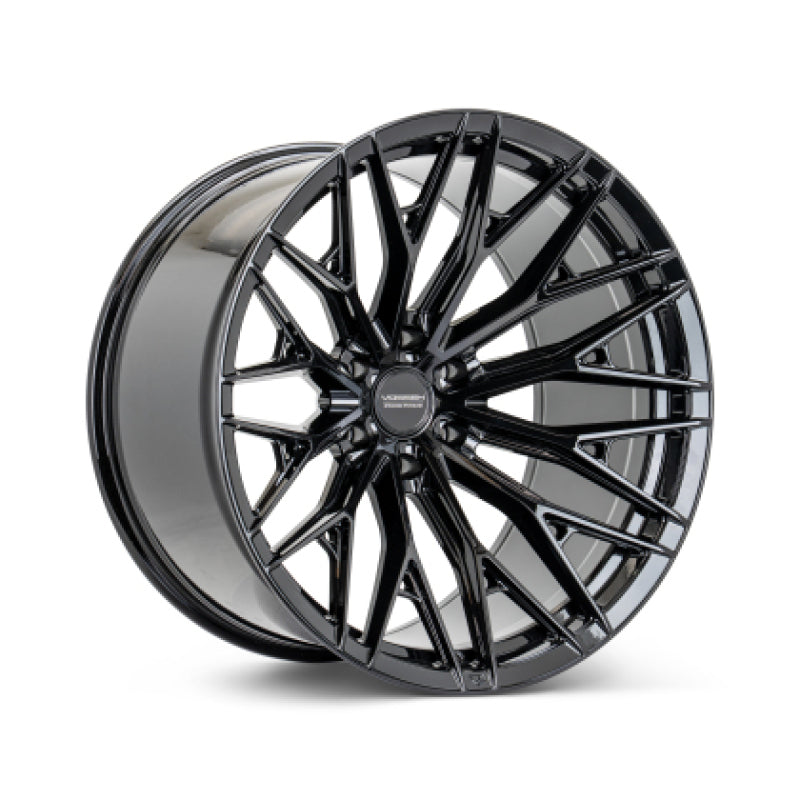 Vossen HFX-6 - 22x12 - 8x180 - ET-44 - Ultra Deep Face - 124.3 - Gloss Black Wheel-thumbmail-1