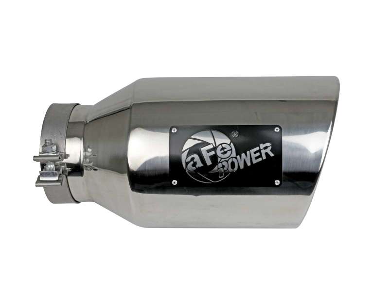 aFe Power Universal 5in Inlet 8in Outet MACH Force-XP Clamp-On Exhaust Tip - Polished-thumbmail-3